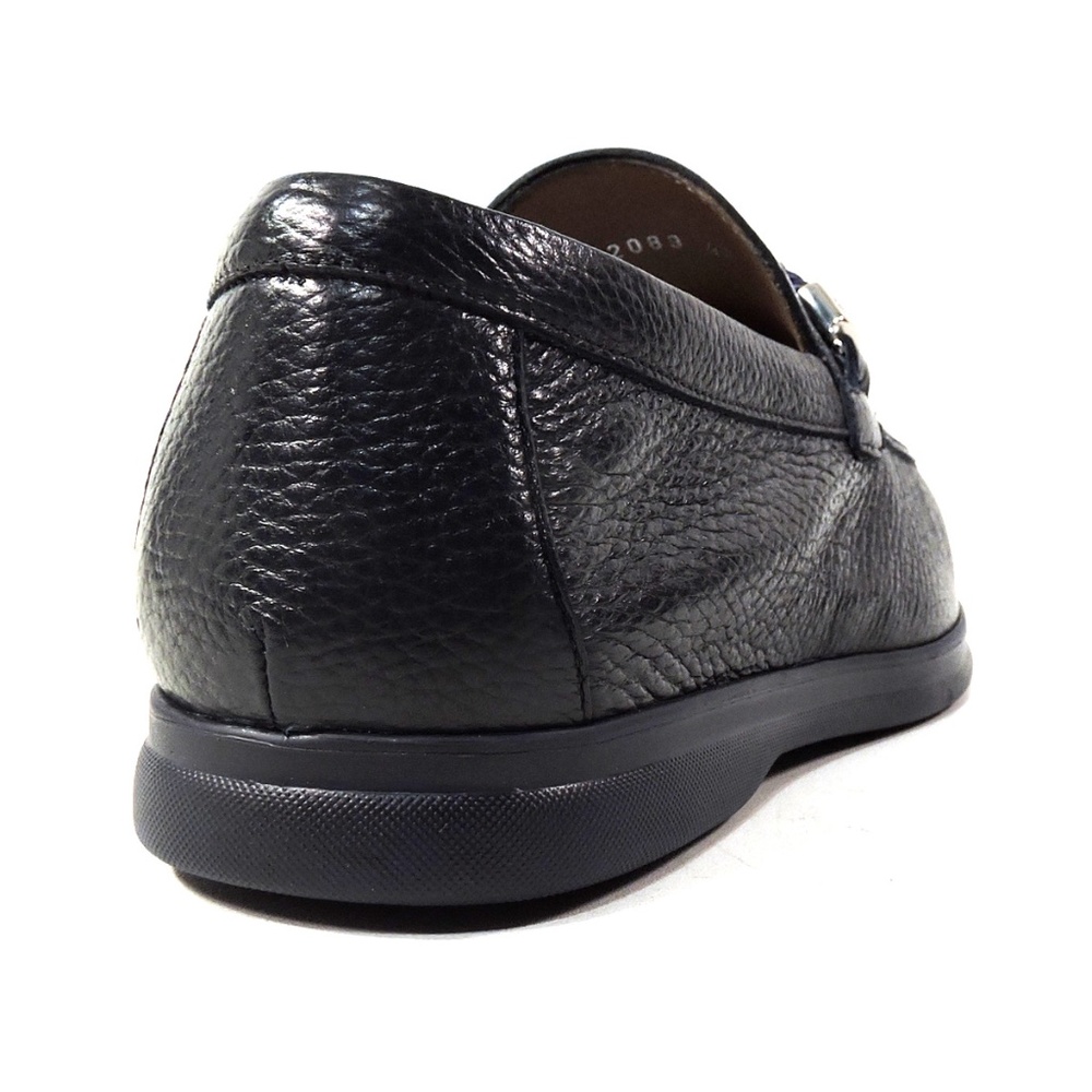 CASADEI 🇮🇹 MEN'S BLACK SOFT LEATHER COMFORT LOAFERS - Picture 5 of 8